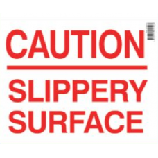 Slippery Surface Sign